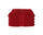 650gsm Casual Elegance Set of 4 Cotton Bath Towels Red 78x136cm