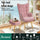 Armchair Lounge Sofa Ottoman Accent Chair Velvet Couch Seat Footstool Pink