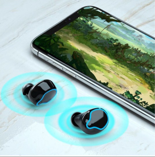 Wireless Earphones Mirror Power Display Touch Control HiFi Earbuds Bluetooth 5.1 With Mic