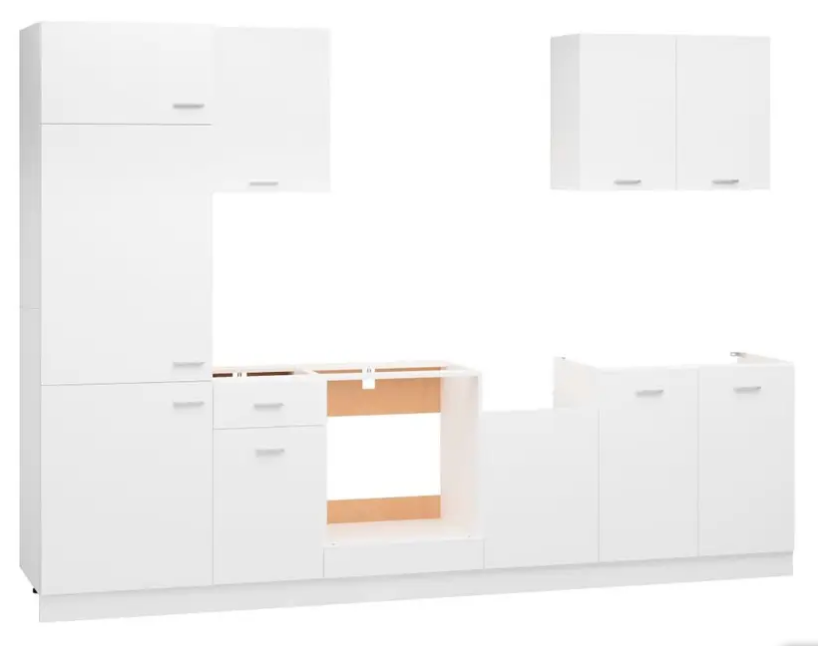 7 Piece Kitchen Cabinet