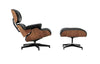 Matt Blatt Eames Lounge Chair and Ottoman Replica (Premium Black Leather)