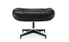 Matt Blatt Eames Lounge Chair and Ottoman Replica (Premium Black Leather)