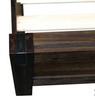 Bed Frame Queen Size in Solid Wood Veneered Acacia Bedroom Timber Slat in Chocolate