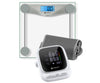 Etekcity Digital Body Weight Bathroom Scale - Silver & Etekcity Smart Blood Pressure Monitor - White Bundle