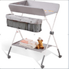 Baby Changing Table Folding Diaper Changing Station with Lockable Wheels