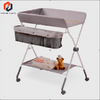 Baby Changing Table Folding Diaper Changing Station with Lockable Wheels