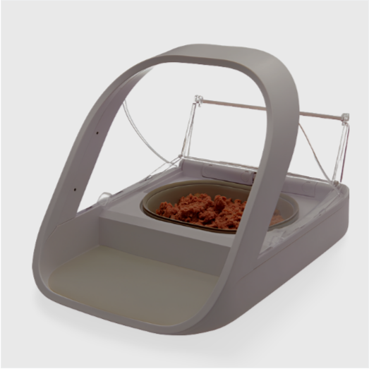 "SureFeed Microchip Pet Feeder by Sure PetCare with a bowl capacity of 400ml."