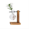 Prime Deal Hanging Glass Vase Wooden Stand Hydroponics Terrarium Container Pot