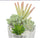 Potted Artificial Succulent Bowl with Marble Pot 20.5cm