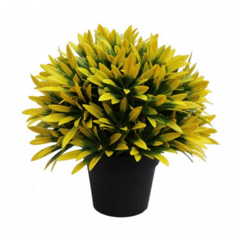 Prime Deal: Small Potted Artificial Decorative Yellow Lily Plant - UV Resistant (20cm)