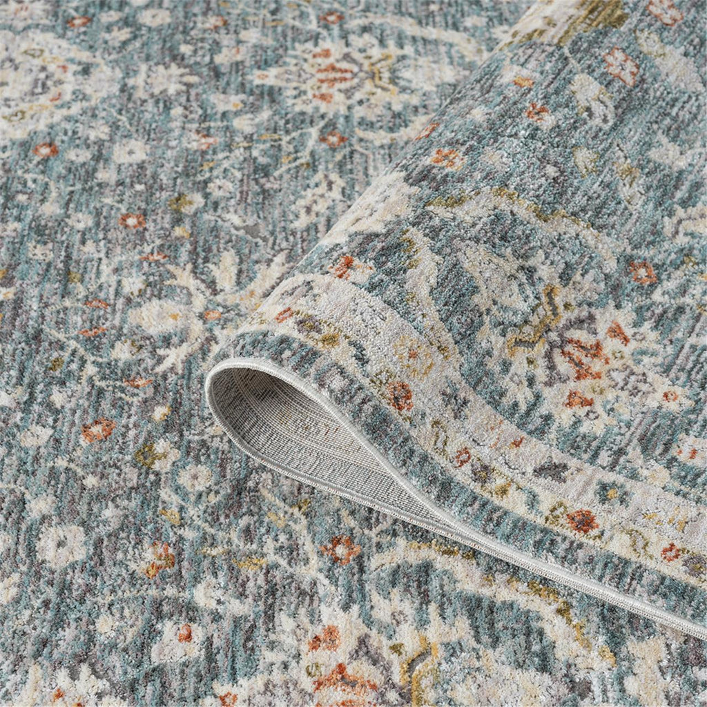 Denim Traditional Indoor Area Rug