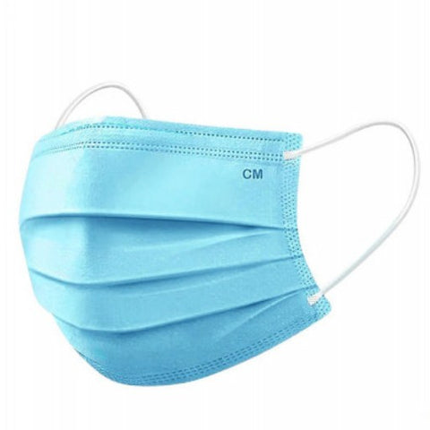 50Pc Face Masks General Daily Protection 3-Layer Anti Bacterial Filter Au Stock