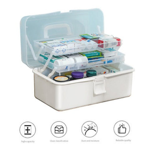 3 Layers Large Portable First Aid Kit Emergency Medical Storage Medicine Organizer