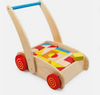 Wooden Trundle Truck - Training Walker With Toy Blocks