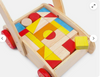 Wooden Trundle Truck - Training Walker With Toy Blocks