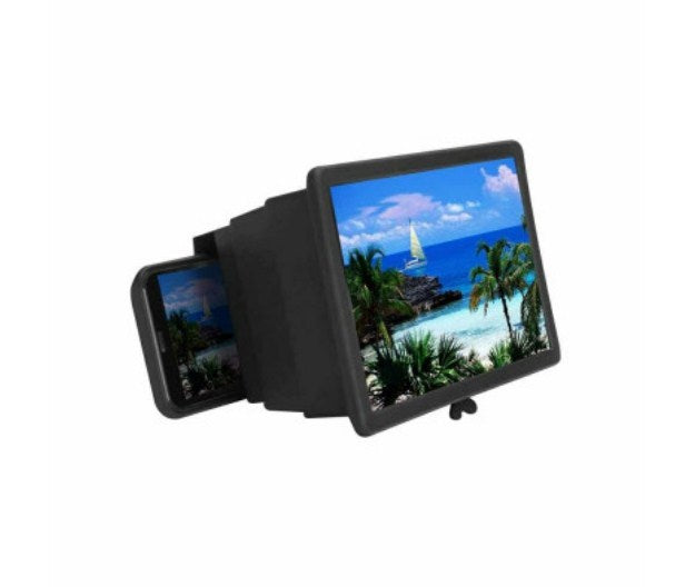 3D Mobile Phone Screen Magnifier 12" HD Video Amplifier for Smartphone Stand