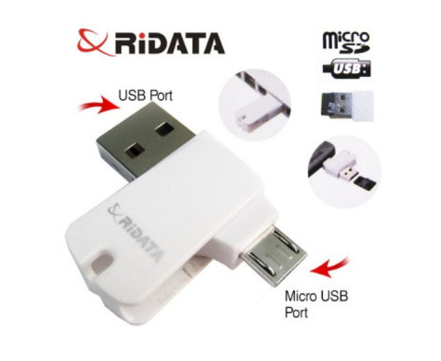 Ridata OTG Mobile Phone MicroSD Card Reader (OTG Mobile Phone/Tablet/PC)