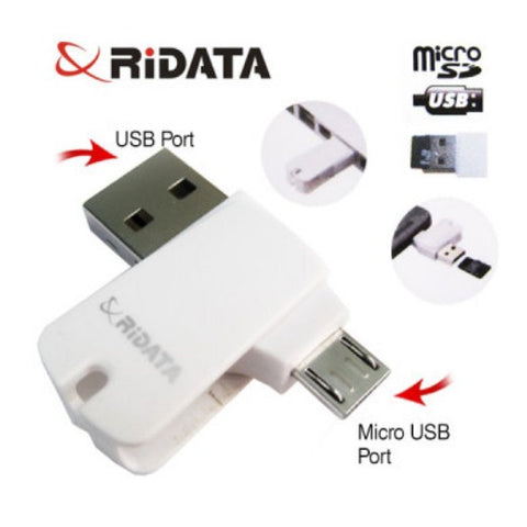 Ridata OTG Mobile Phone MicroSD Card Reader (OTG Mobile Phone/Tablet/PC)