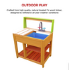 Outdoor Play Mud Kitchen Sand Pit for Children with Display Shelf