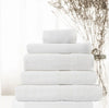 Prime Deal Royal Comfort Cotton Bamboo Towel 5pc Set - White