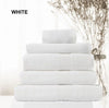 Prime Deal Royal Comfort Cotton Bamboo Towel 5pc Set - White