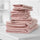 Prime Deal Royal Comfort Eden Egyptian Cotton 600 GSM 8 Piece Towel Pack Blush