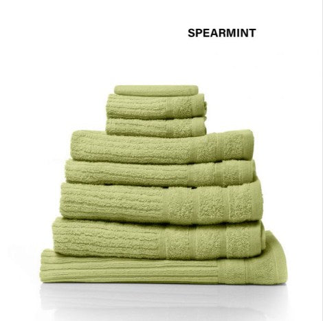 Prime Deal Royal Comfort Eden Egyptian Cotton 600 GSM 8 Piece Towel Pack Spearmint