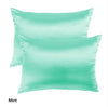 MULBERRY SILK PILLOW CASE TWIN PACK - SIZE: 51X76CM - MINT