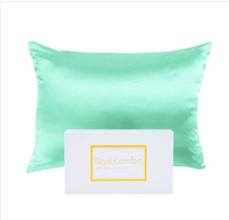 MULBERRY SILK PILLOW CASE TWIN PACK - SIZE: 51X76CM - MINT