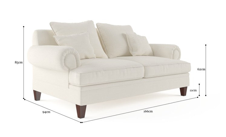 Brosa Mila 2 Seater Sofa (Classic Cream)