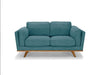 3+2 Seater Sofa Teal Fabric Lounge Set for Living Room Couch with Wooden Frame