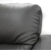 Genuine Leather Sofa 2 Seater Upholstered Lounge Couch - Gunmetal